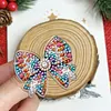 4pcs DIY Color Rhinestone Bow Diamond Painting Brooch