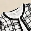 Autumn Winter Kid Baby Girls Clothes Plaid Tops Tutu Dress 2PCS Sets