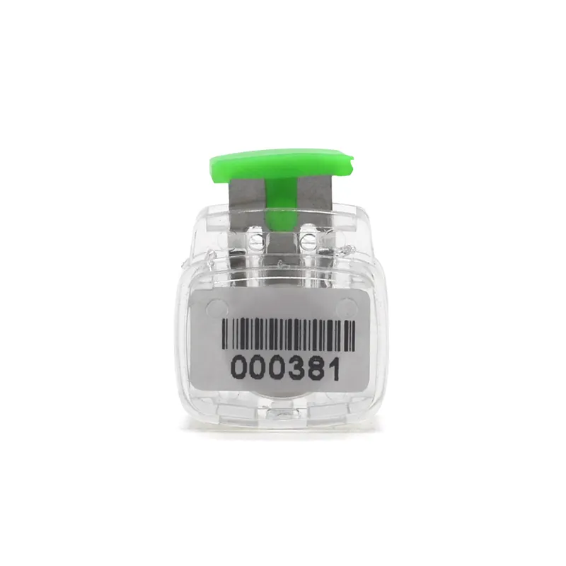 High security customized disposable tamper evident UHF RFID plastic zip lock seal