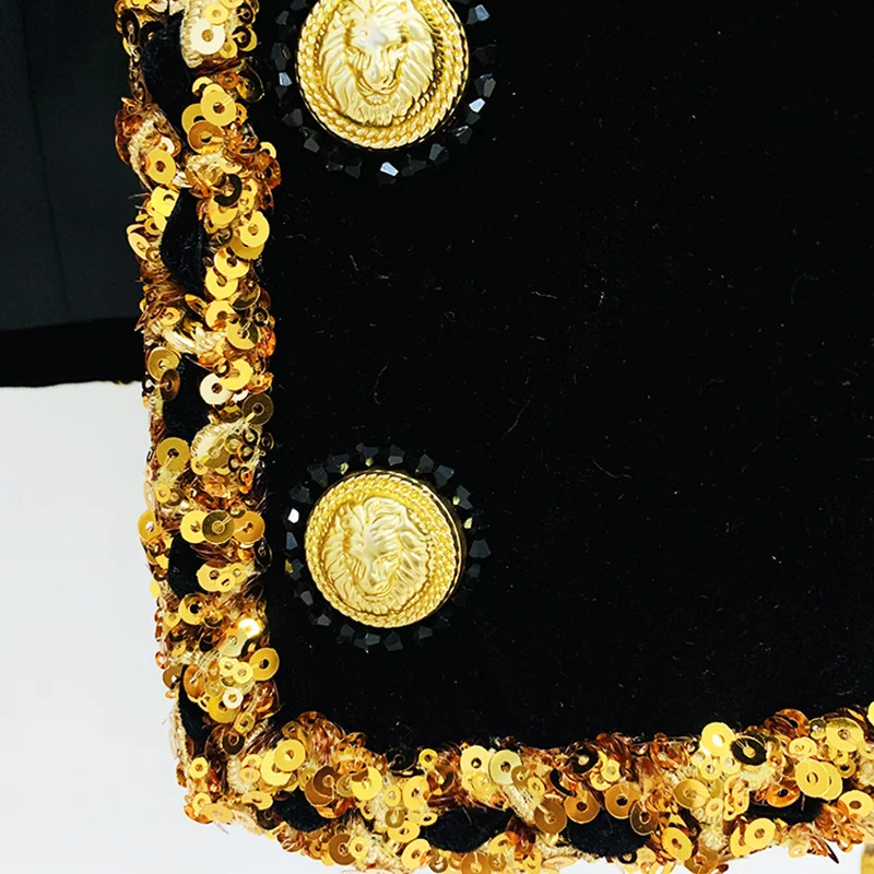 Nigikala Nigikala Star Fashion New Heavy Industry Nail Polish Velvet Short Jacket Jacket Jacket