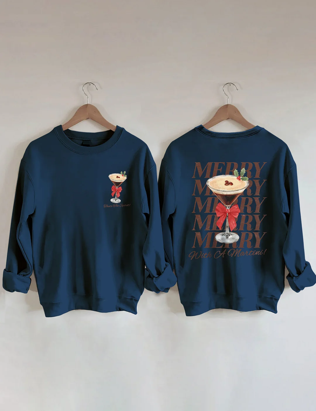 Merry With A Martini Espresso Martini Sweatshirt 
