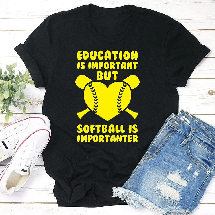 AL™ Softball is important to me  T-shirt Tee - 01265-Annaletters