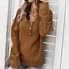 Women's Autumn Button Casual Knit Sweater