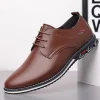 2023 New Large Size Men's Lightweight Business Casual Leather Shoes