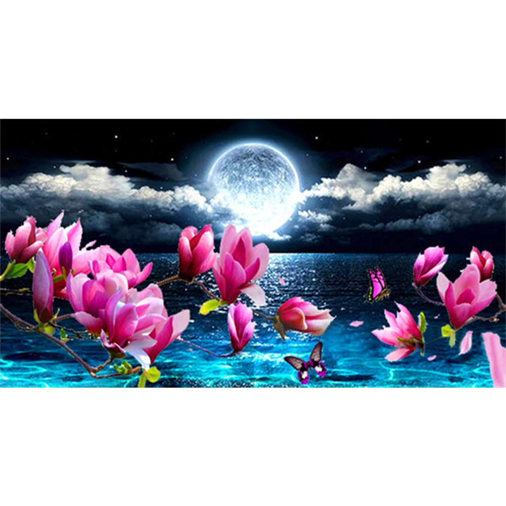 

Magnolia - Round Drill Diamond Painting - 60*30CM (Big Size), 501 Original