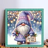 (Stamped/Counted) Christmas Gnome - 11CT Cross Stitch 40*40cm/15.75*15.75in