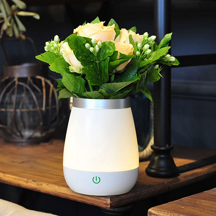 Home Bar Dining Table Rechargeable Decorative Vase Table Lamp - Both a vase and a lamp - Appledas