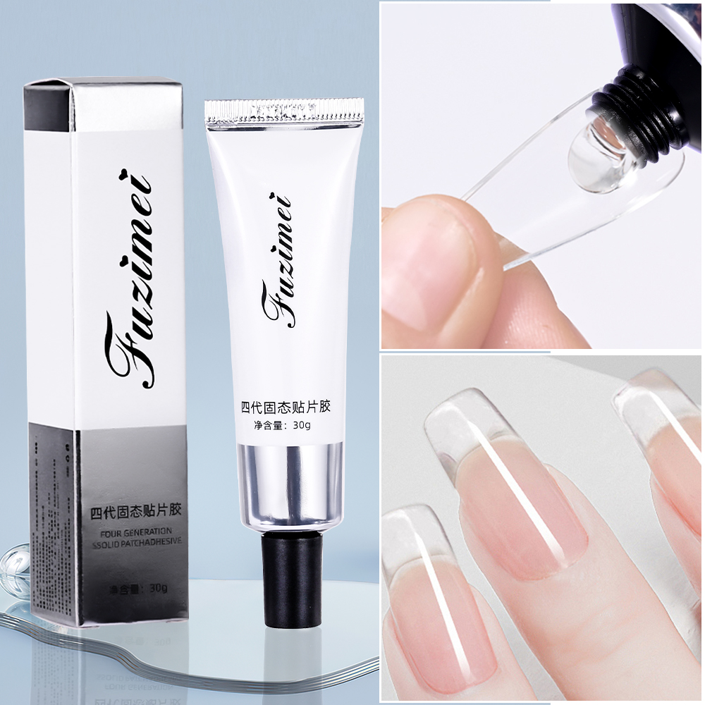 Verbsign 30g Ultra-Strong Nail Tip Glue Quick-Dry Gel Adhesive for Transparent Tips & False Nails Extension UV/LED Curing for Nail Design