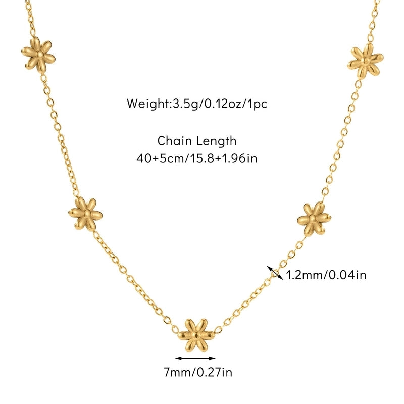 Basic Modern Style Classic Style Heart Shape Flower Fish Tail Titanium Steel Zircon Plating Inlay Pendant Necklace