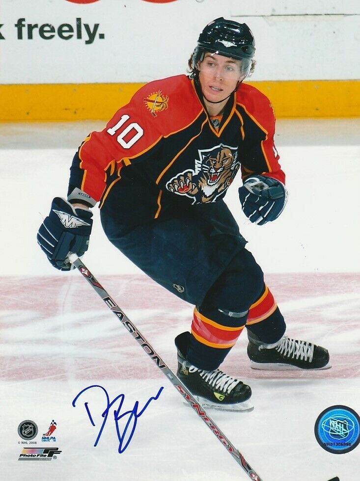 DAVID BOOTH SIGNED FLORIDA PANTHERS 8x10 Photo Poster painting! Autograph