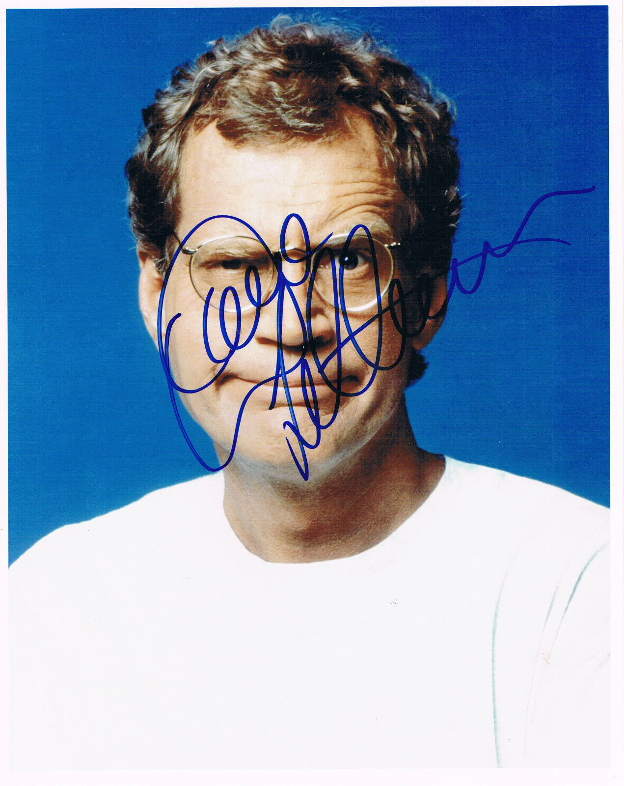 David Letterman 1947- genuine autograph Photo Poster painting 8x10