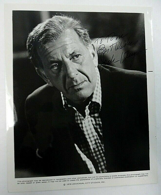 JACK KLUGMAN Autographed 8x10 Photo Poster painting TV Stage Actor Quincy M.E. Odd COUPLE PC1455