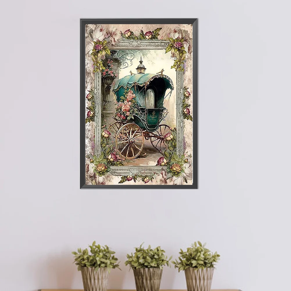 Partial AB Diamond Painting - Full Round Drill - Carriage(Canvas|45*65cm)