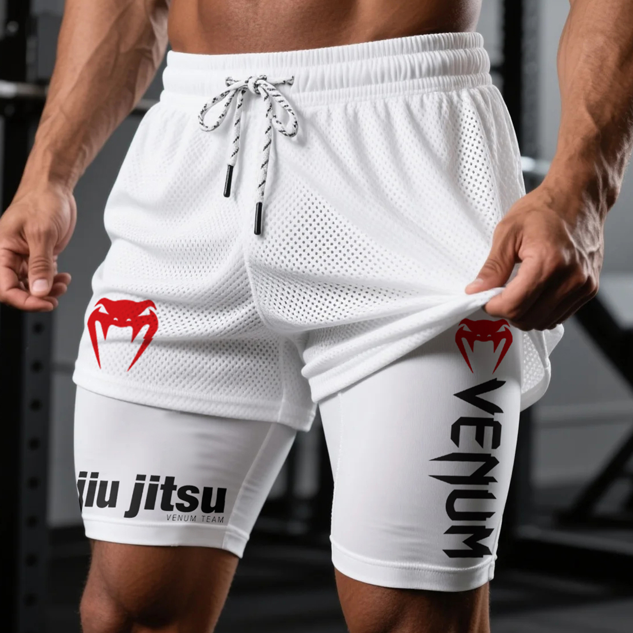  Men's Lightweight Mesh Shorts for Active Training and Casual Wear