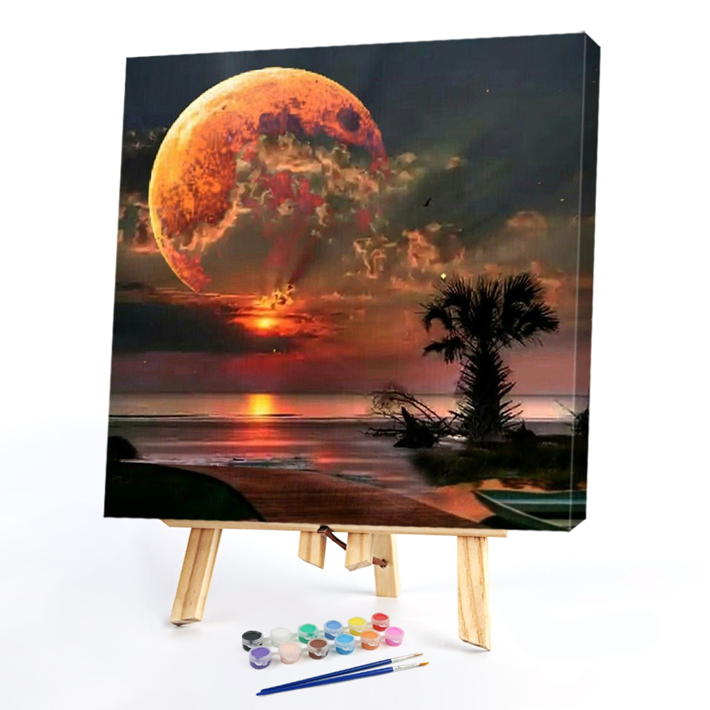 

40*40CM - Paint By Numbers - Sea Scenery, 501 Original