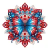 Diamond Painting 2D Flat Butterfly Mandala Pendant Wall Decor for Home & Windows
