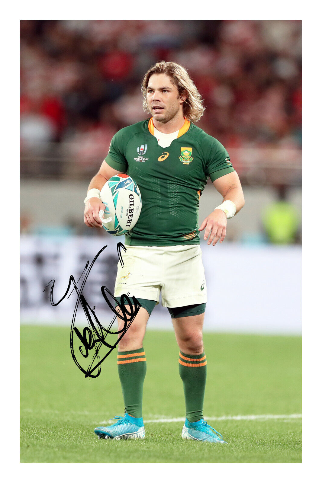 Faf De Klerk Signed A4 Photo Poster painting Print Autograph Rugby World Cup