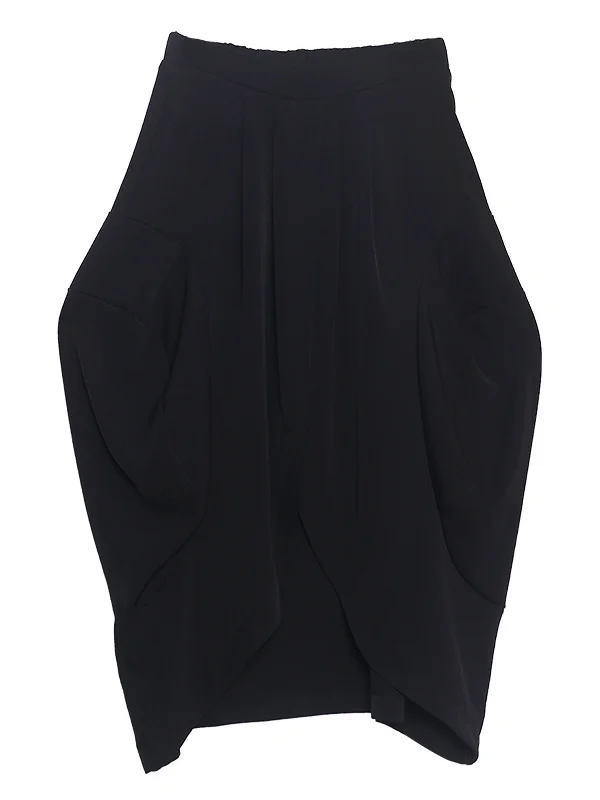 Original Irregular Split-Front High-Waist Skirt