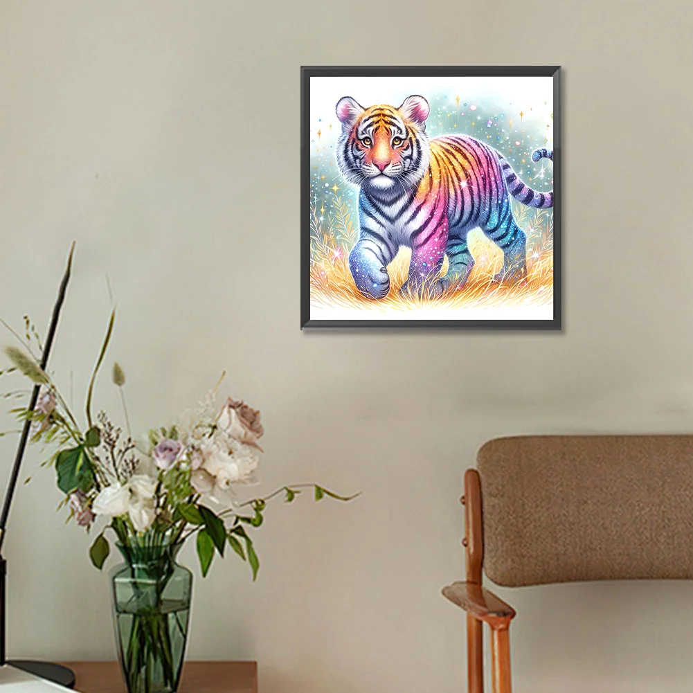 Diamond Painting - Full Round Drill - Tiger(Canvas|30*30cm)