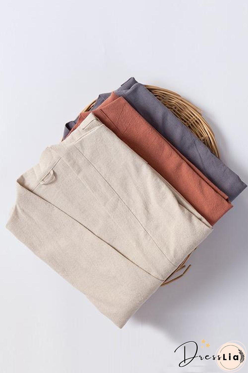 Roomy Linen Kimono With Belt