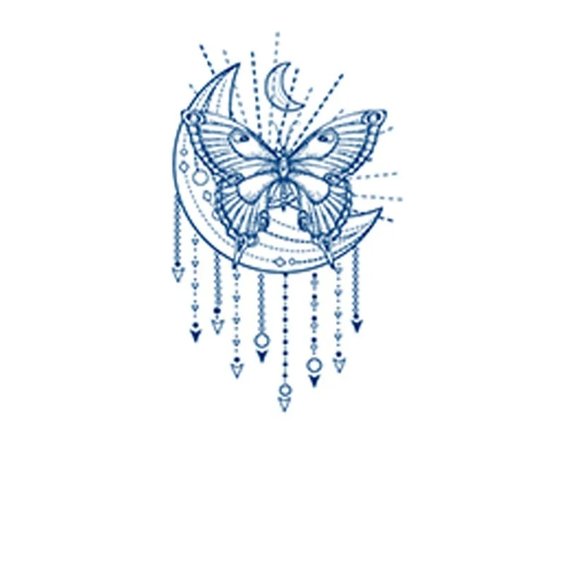 Herbal Semi-Permanent Tattoo Sticker Net Red Tattoo Sticker Waterproof Sweat Lasting Herbal Tattoo Sticker