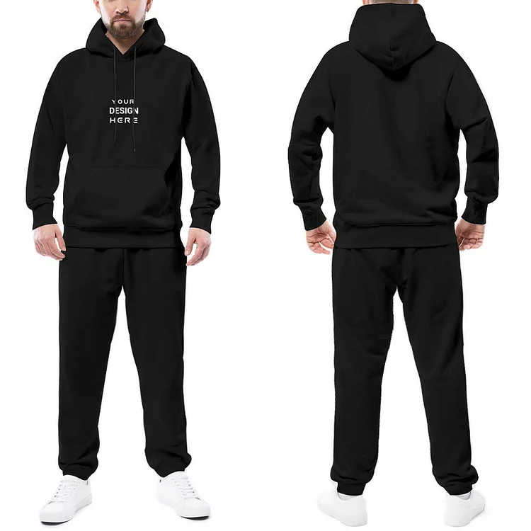 Personalized Custom Men's Hoodies Sets Front