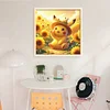 Sunflower Pikachu-11CT Stamped Cross Stitch 40*40cm/15.75*15.75in