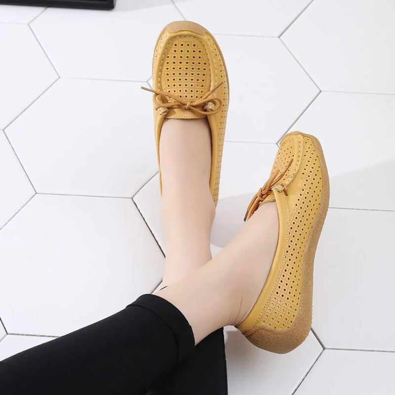 Women Breathable Summer Platform Shoes Comfortable Bottom Lace Up Nurses Shoes Slip-On Loafers Light Sneakers Zapatos De Mujer