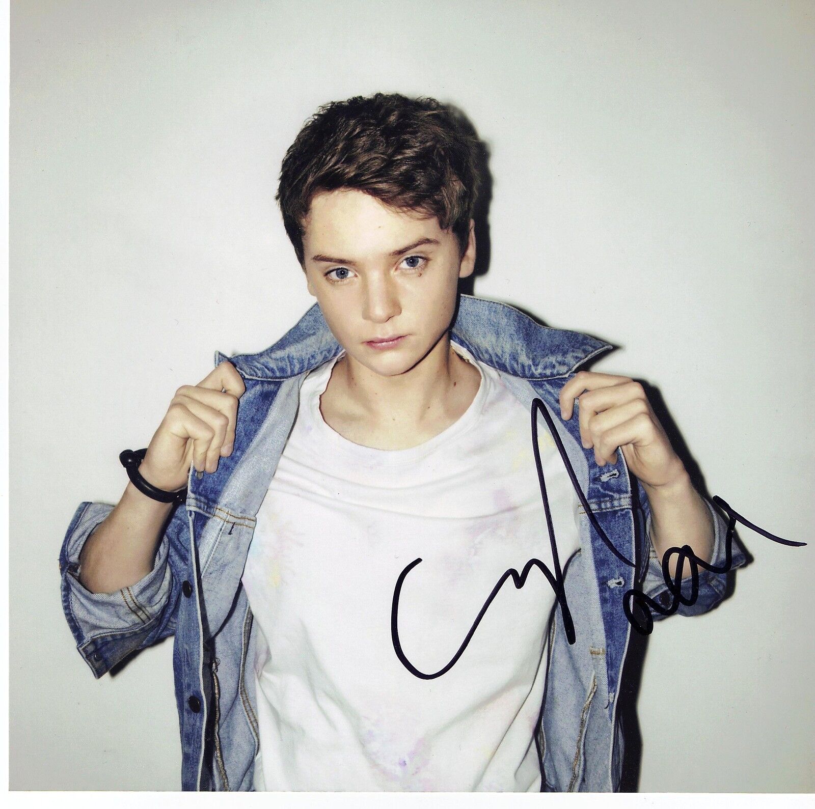 CONOR MAYNARD (UK SINGING SENSATION) SIGNED 8X8 Photo Poster painting