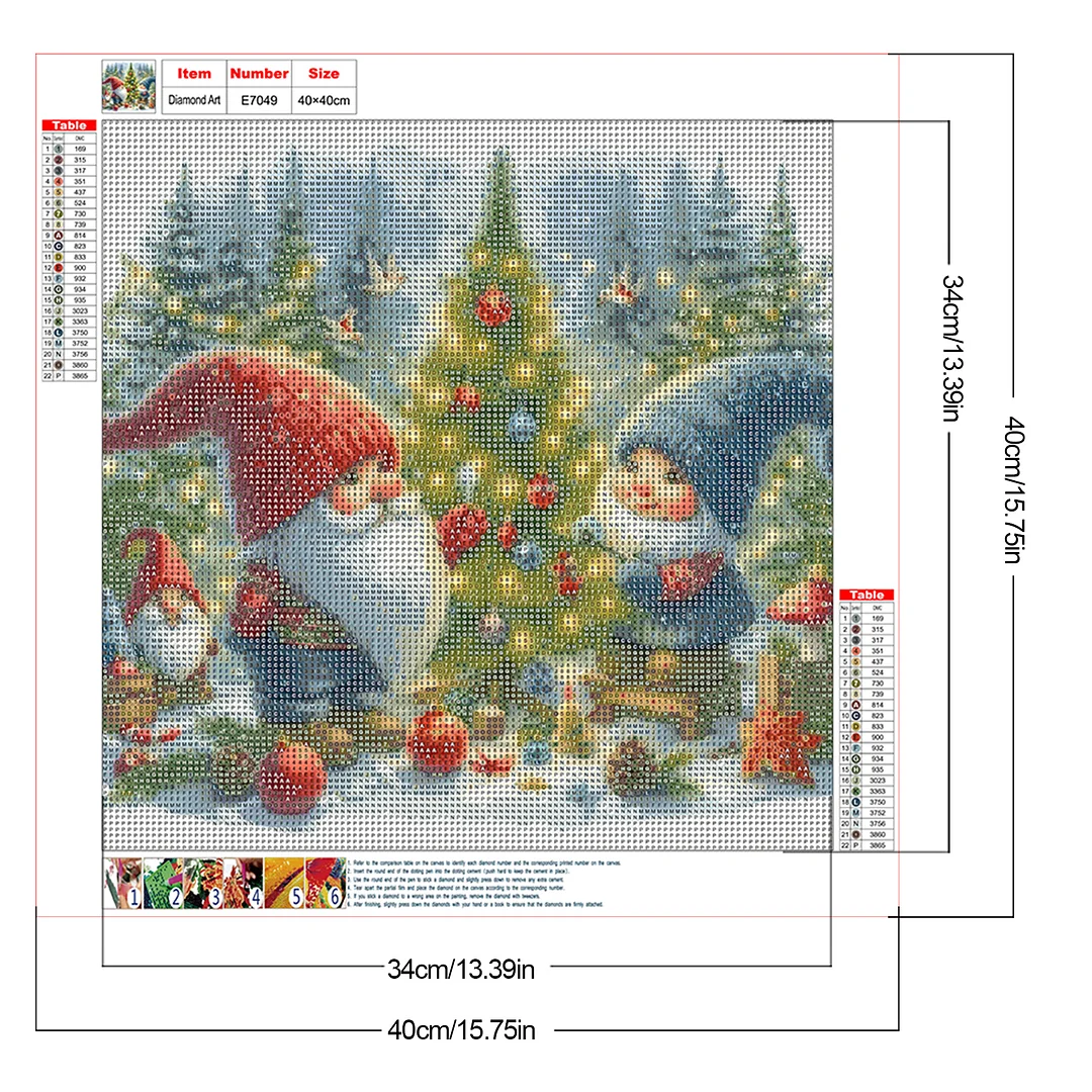 Diamond Painting - Full Round Drill - Christmas(Canvas|40*40cm)