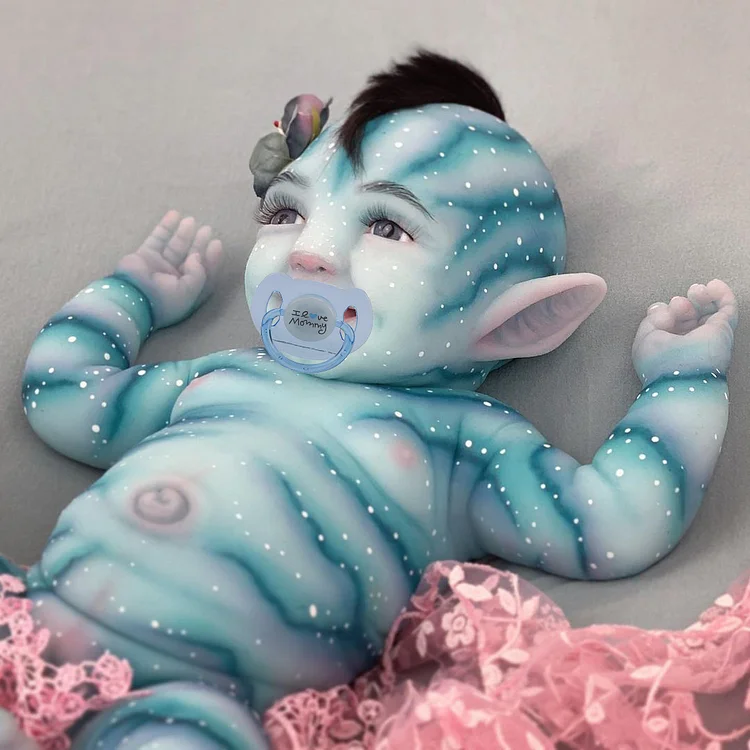 Best Reborn Toy Dolls for Children 20'' Realistic Reborn Blue Reborn Baby Toddler Baby Doll Abrielle