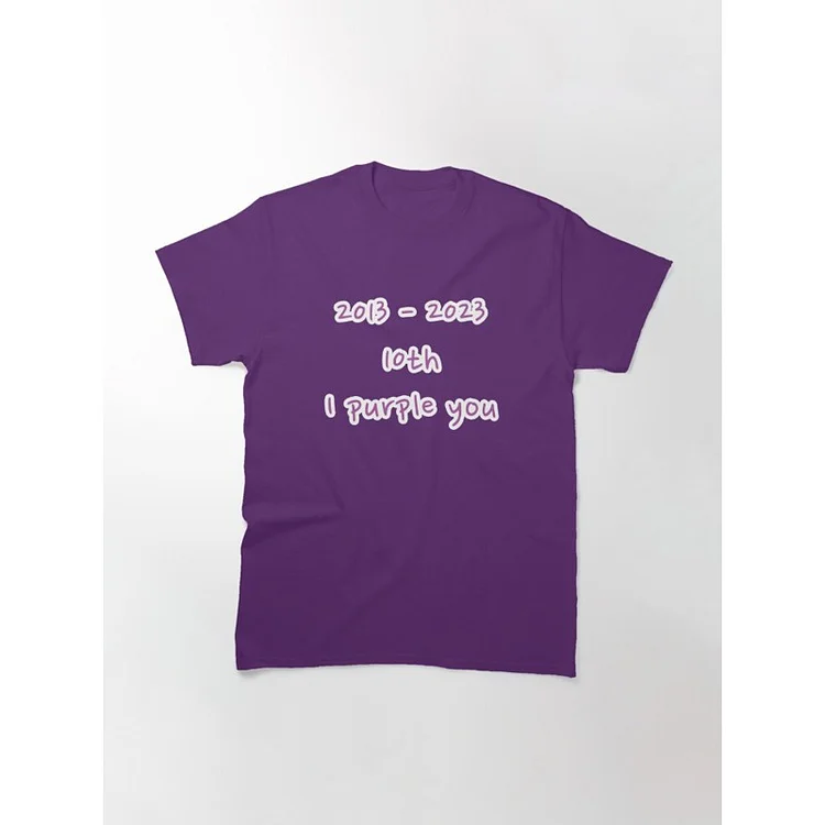 BTS Festa 10th Anniversary 10th I purple you T-shirt
