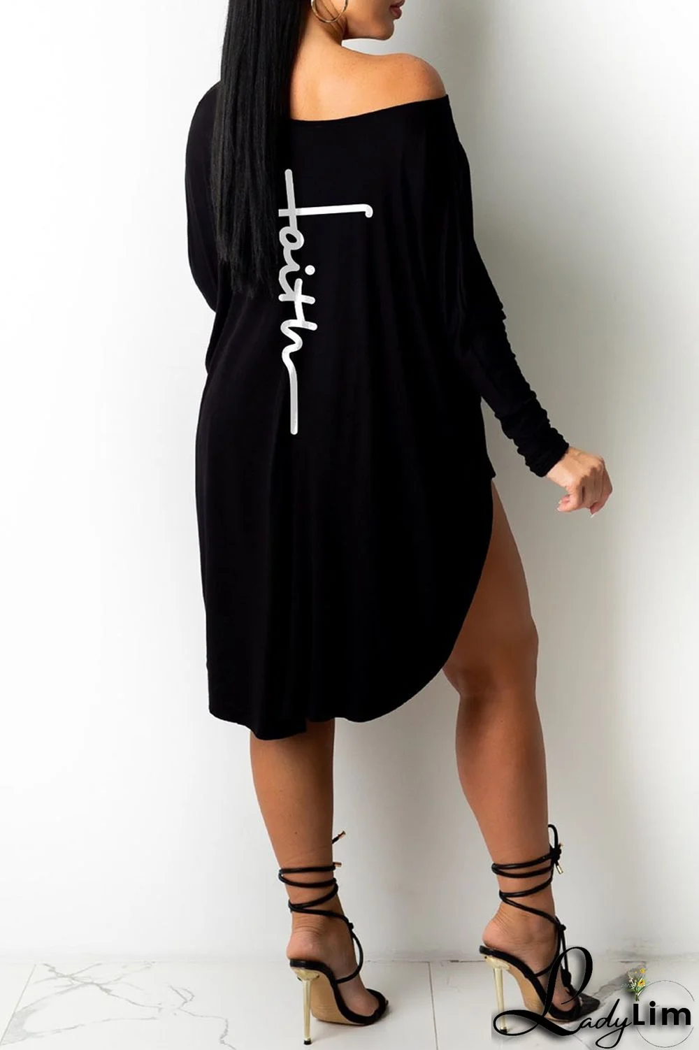 Watermelon Red Casual Street Solid Split Joint Asymmetrical O Neck Long Sleeve Two Pieces