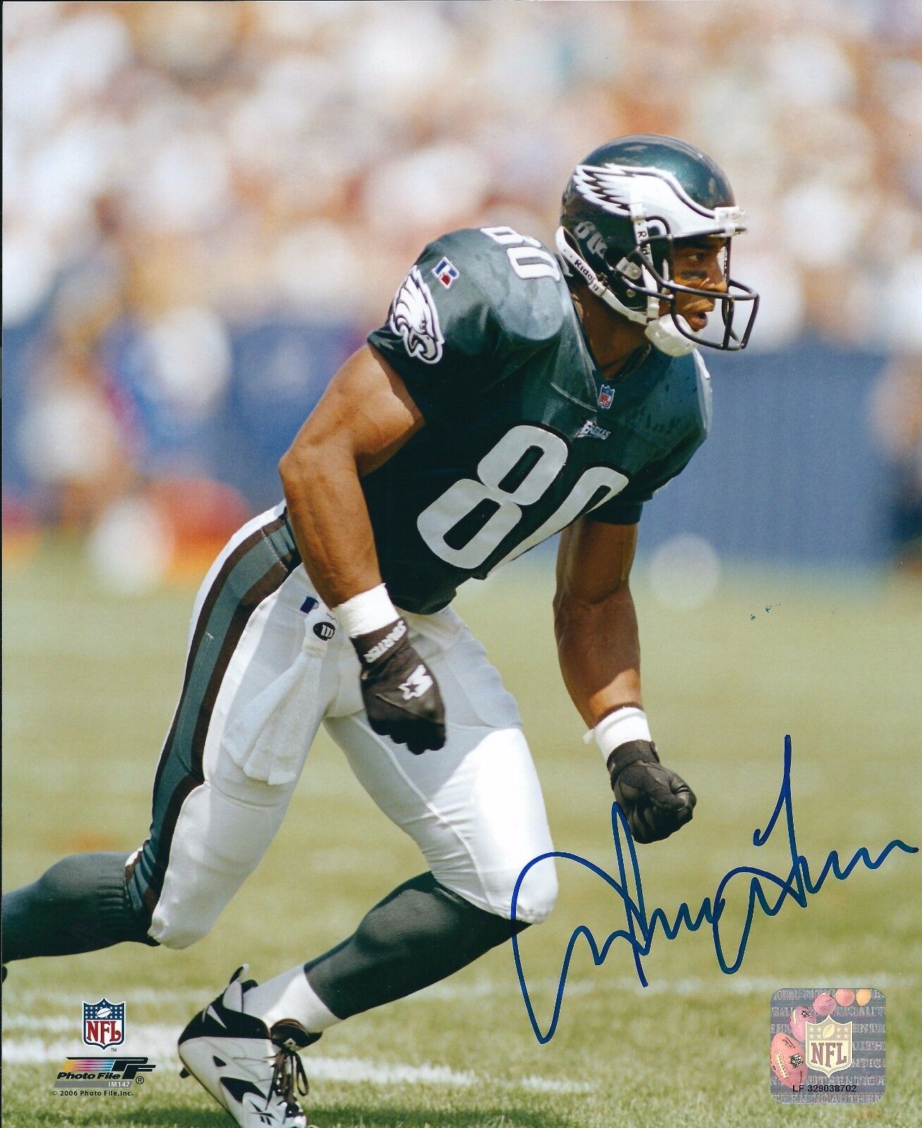 Autographed IRVING FRYAR Philadelphia Eagles 8X10 Photo Poster painting - w/COA