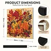 Framed Maple Pumpkin - DIY Button Art Painting Kit for Creativity DIY Pearl Dot Crafts for Gift Home Wall Decor 30*30CM