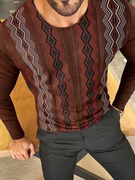 Mens Autumn And Winter Casual  Long Sleeve T-Shirts