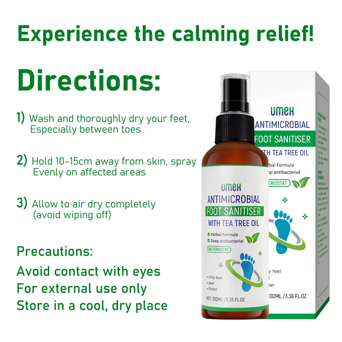 UMEX Tea Tree Foot Spray product details