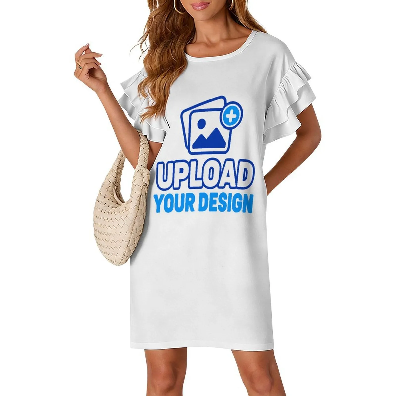 Double-Ruffle Sleeve Dress &ndash; personalized print product image 8