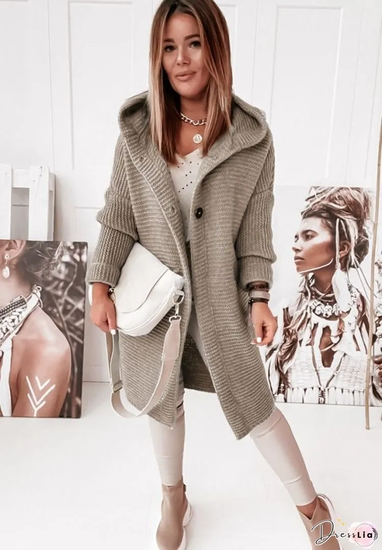 Plus size thickening Casual Lace-Up Sweater