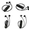 BT 5.4 Lapel-Clip Neckband Earbuds Rechargeable Sound Amplifiers Headphones Lightweigth Hearing Aids Earphones for Sport/Cycling/Travel/Live Streaming/Sleep