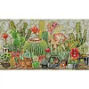 Cactus-14CT Stamped Cross Stitch 76*42cm/29.92*16.54in (Big Size) tapestrymarket