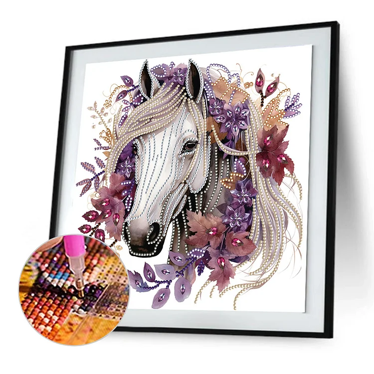 Size 30 X 30 Cm Full,diamond Embroidery, Horse Full Square Diamond Painting  , Diamond Paintings ,5d, on Luulla