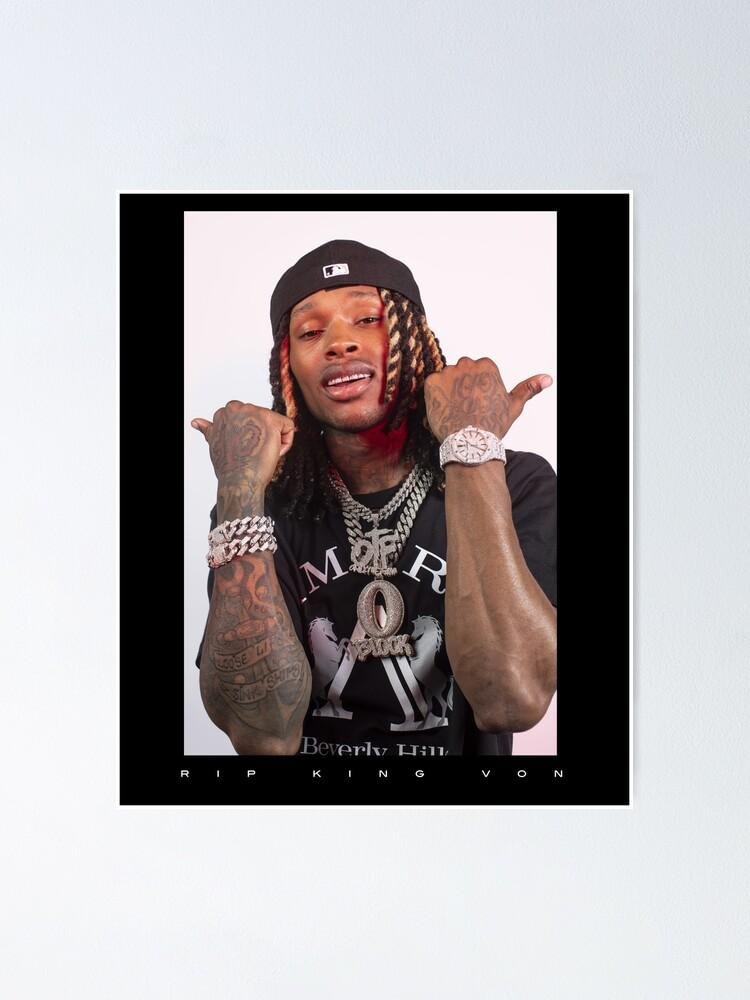Rip King Von Poster Exclusive At Wallart Eshop
