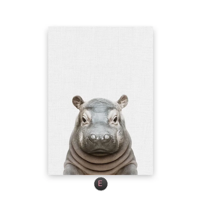 Baby Room Animal Wall Posters Decorativo Elephant Wall Art Prints Posters On The Wall Poster Canvas Posters Deco Mural