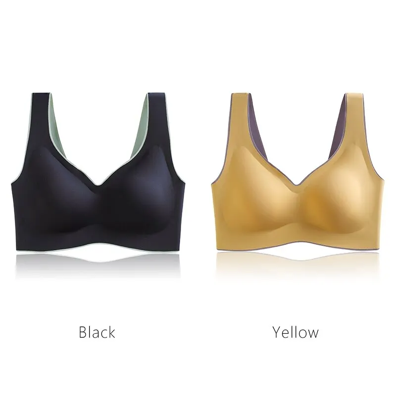 Seamless Bra Push Up 2 Pcs/Set Wire Free Bra Brassiere Top One-Piece Intimate Underwear Women's Intimates Underwear & Sleepwears