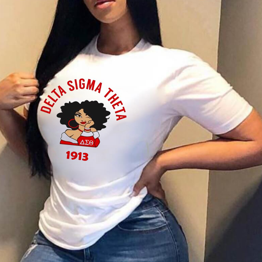 Fashion printed casual round neck short sleeve T-shirt