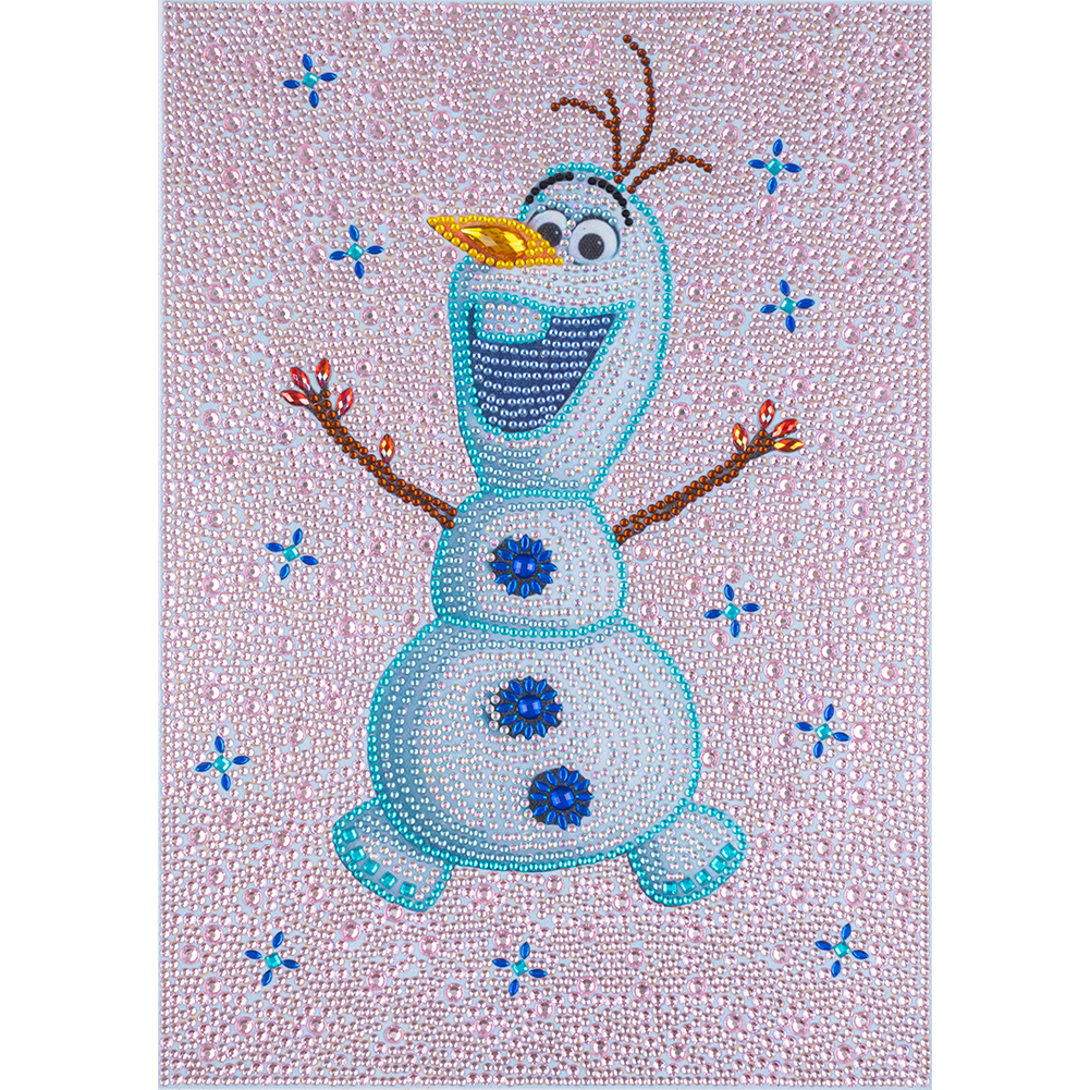 Crystal Snowman 30*40cm(canvas) full beautiful special shaped drill diamond painting