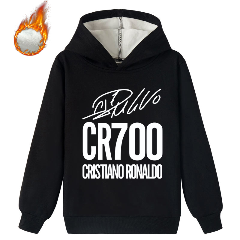 Mayoulove Ronaldo Fleece Hoodie for Kids - Perfect for Boys  Girls, Soccer Star Inspired, Stylish  Cozy-Mayoulove