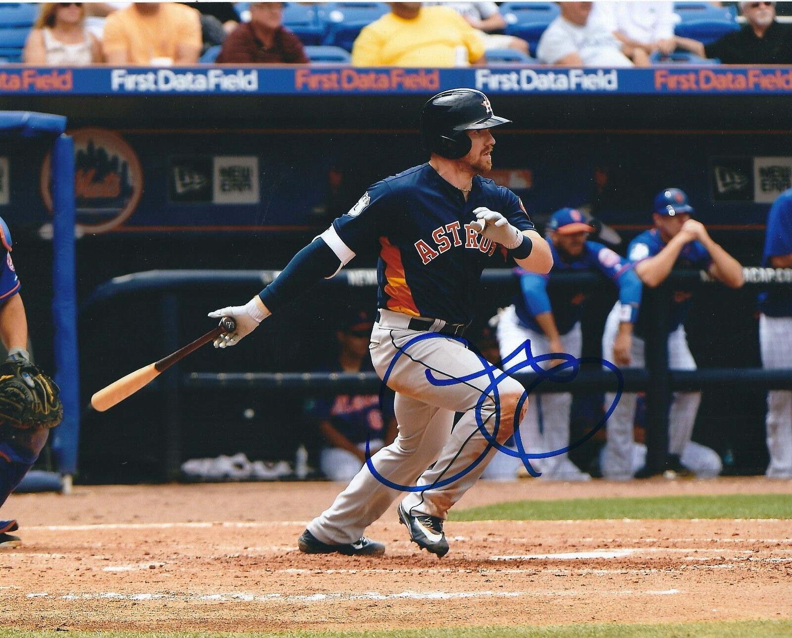 Signed 8x10 DEREK FISHER Houston Astros Autographed Photo Poster painting - COA