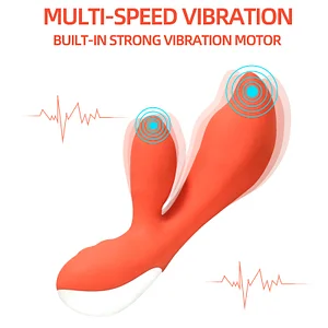 Alice-3 Dual-Motor Female PleasureRabbit Vibrator with 8 Vibration Frequencies